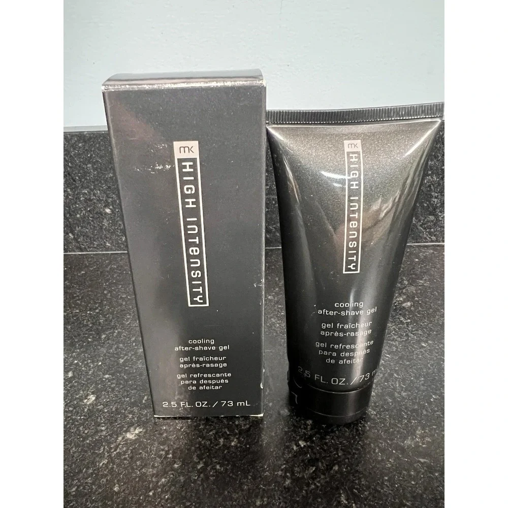Mary Kay MK HIGH INTENSITY Cooling After Shave‎ Gel 2.5 Oz NOS & Cologne Samples